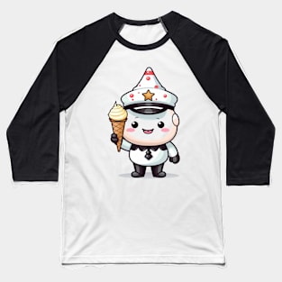 kawaii ice cream cone junk food T-Shirt cute  funny Baseball T-Shirt